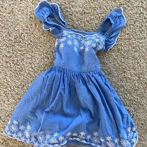 Cat & Jack Chambray Embroidered Dress, toddler girl 3T, like new